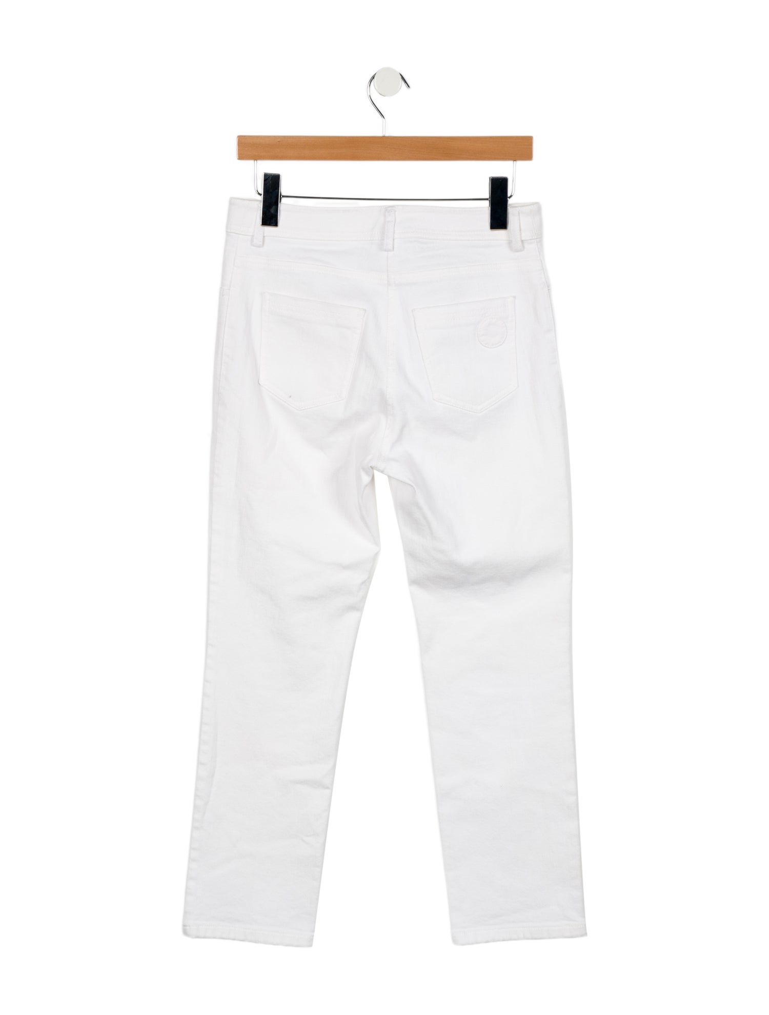 Akris Punto Mid-Rise Straight Leg Jeans