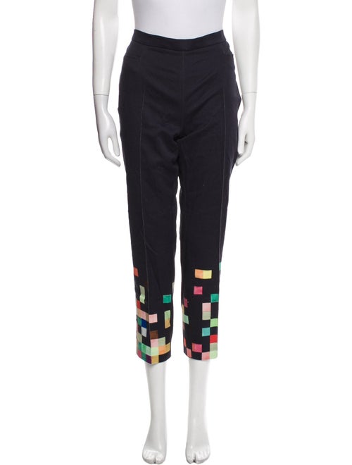 Akris Punto Graphic Print Straight Leg Pants