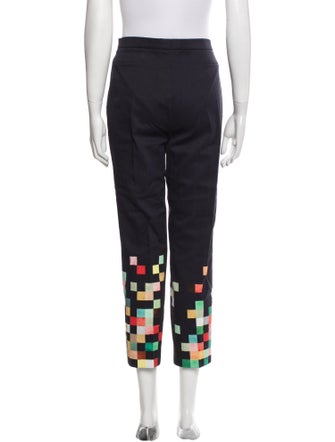 Akris Punto Graphic Print Straight Leg Pants