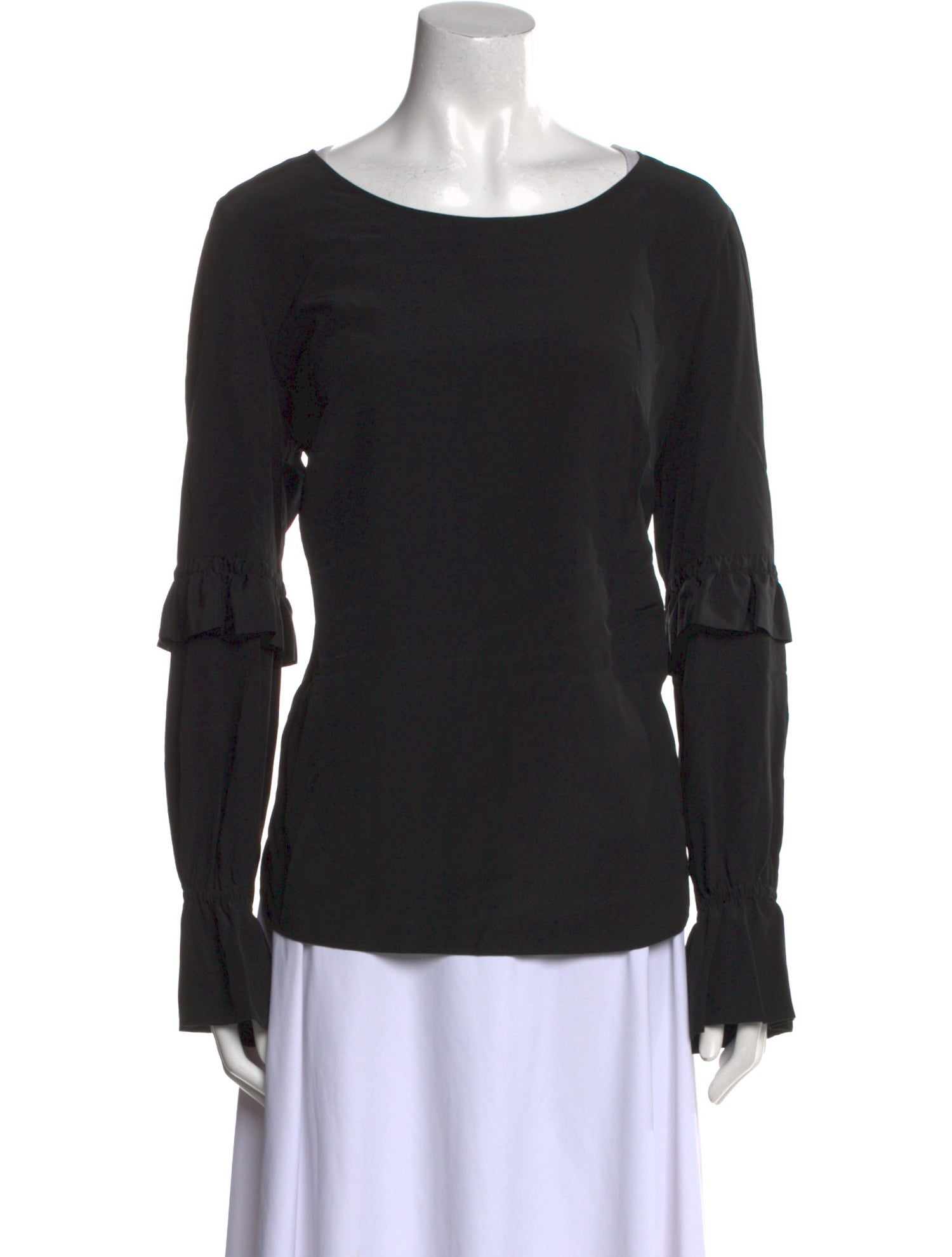 Akris Punto Silk Scoop Neck T-Shirt