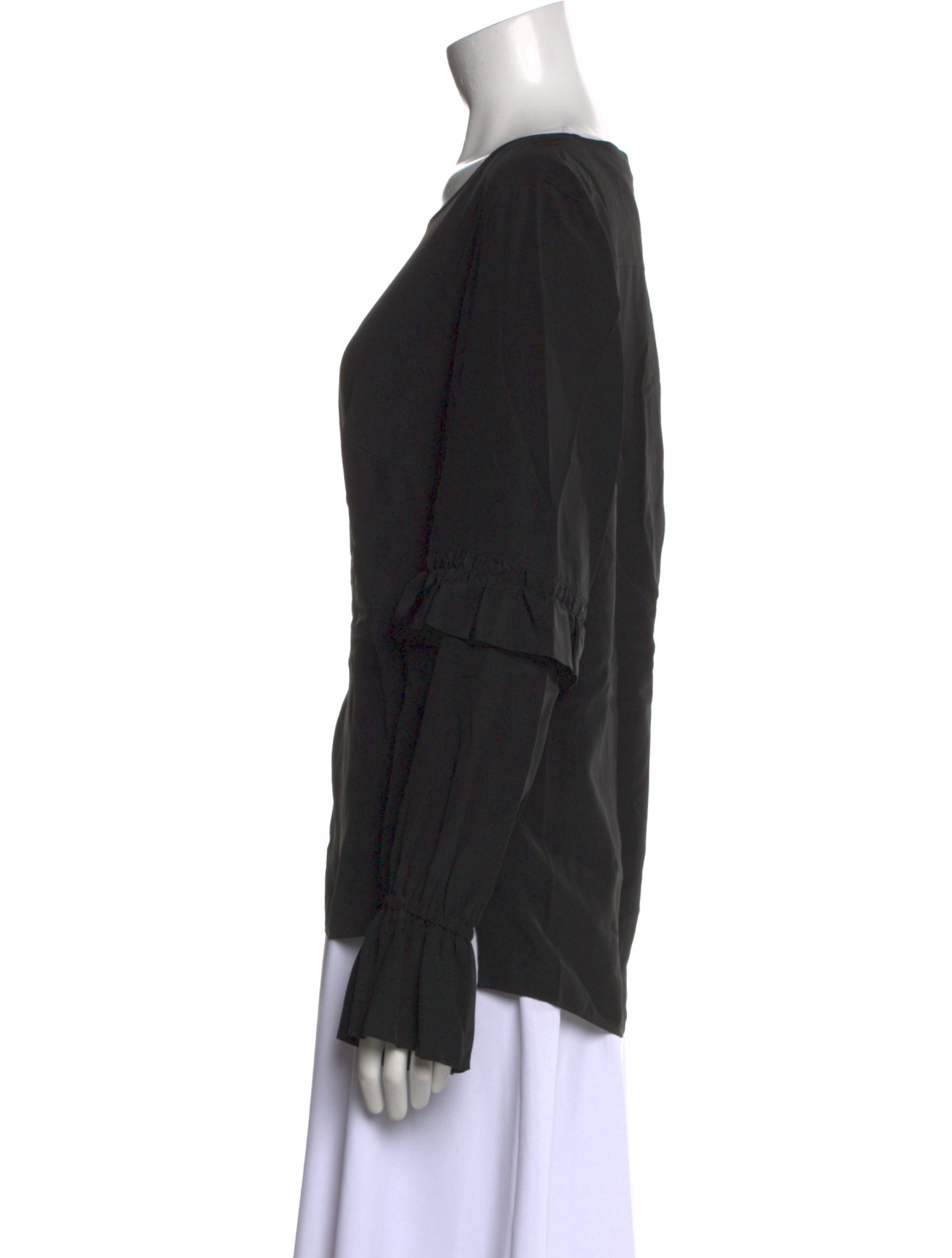 Akris Punto Silk Scoop Neck T-Shirt