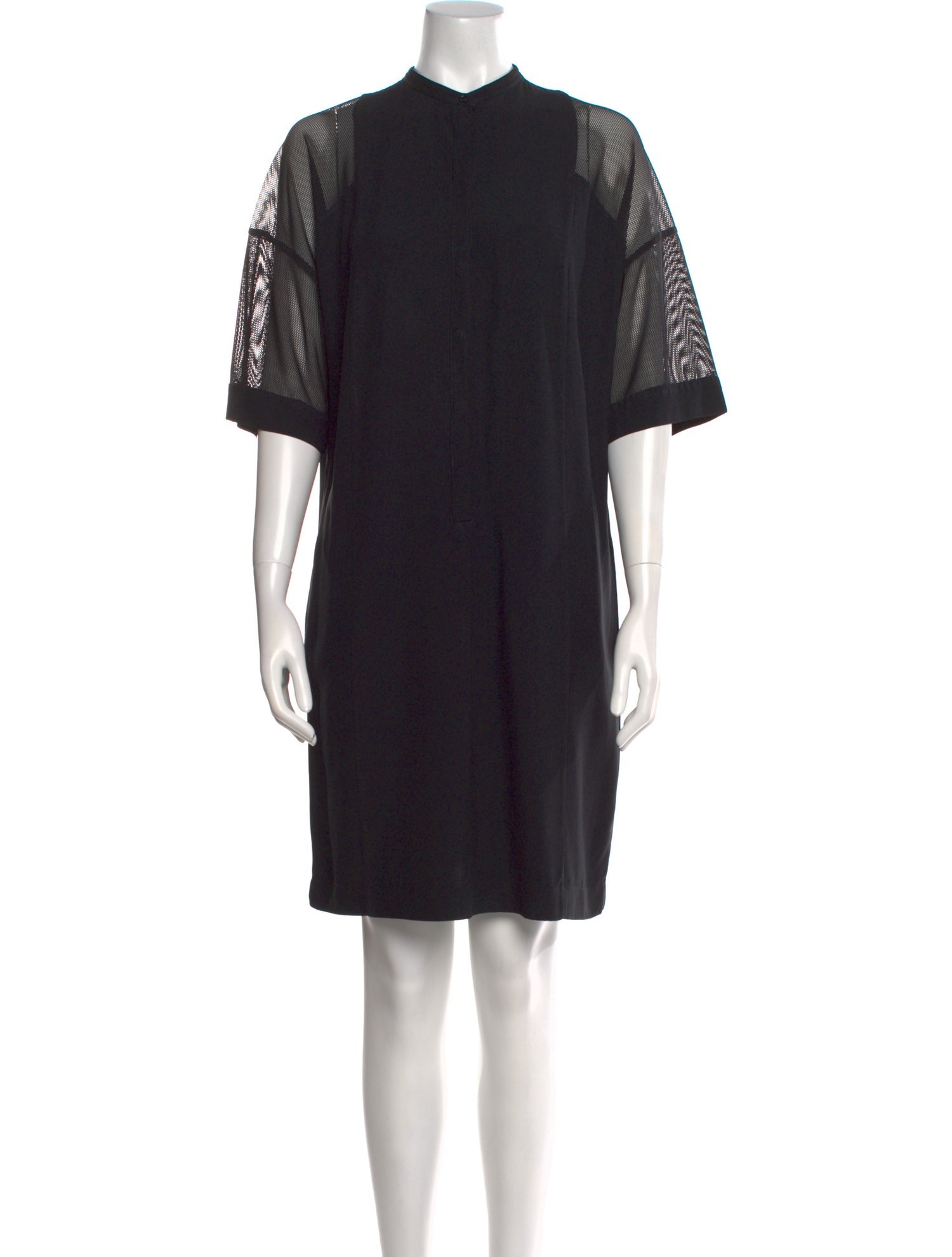 Akris Punto Mock Neck Knee-Length Dress