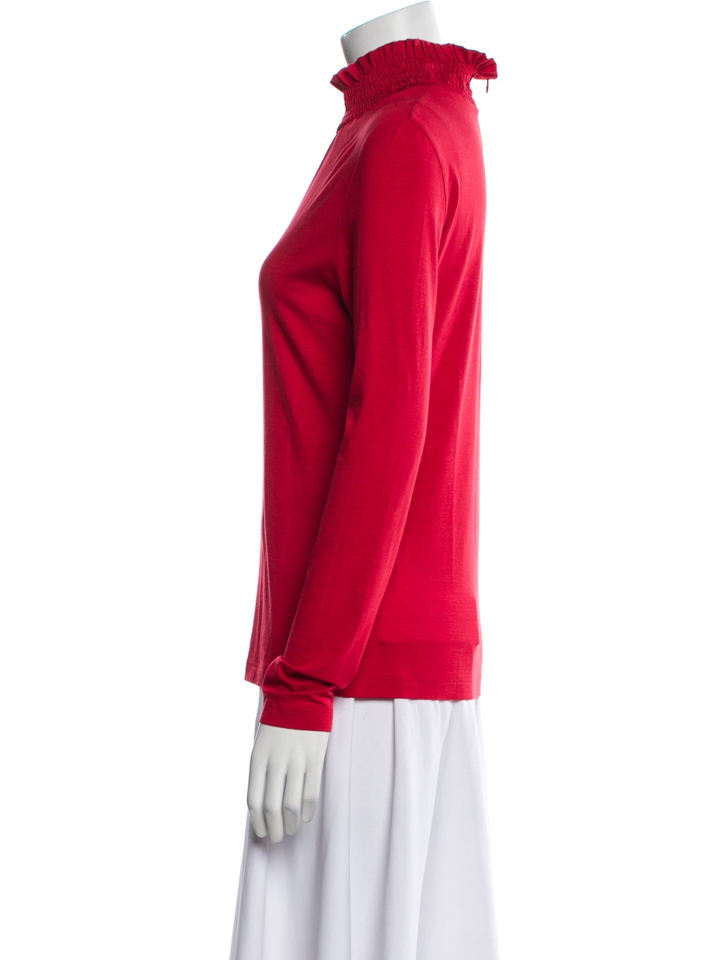 Akris Punto Mock Neck Long Sleeve Top