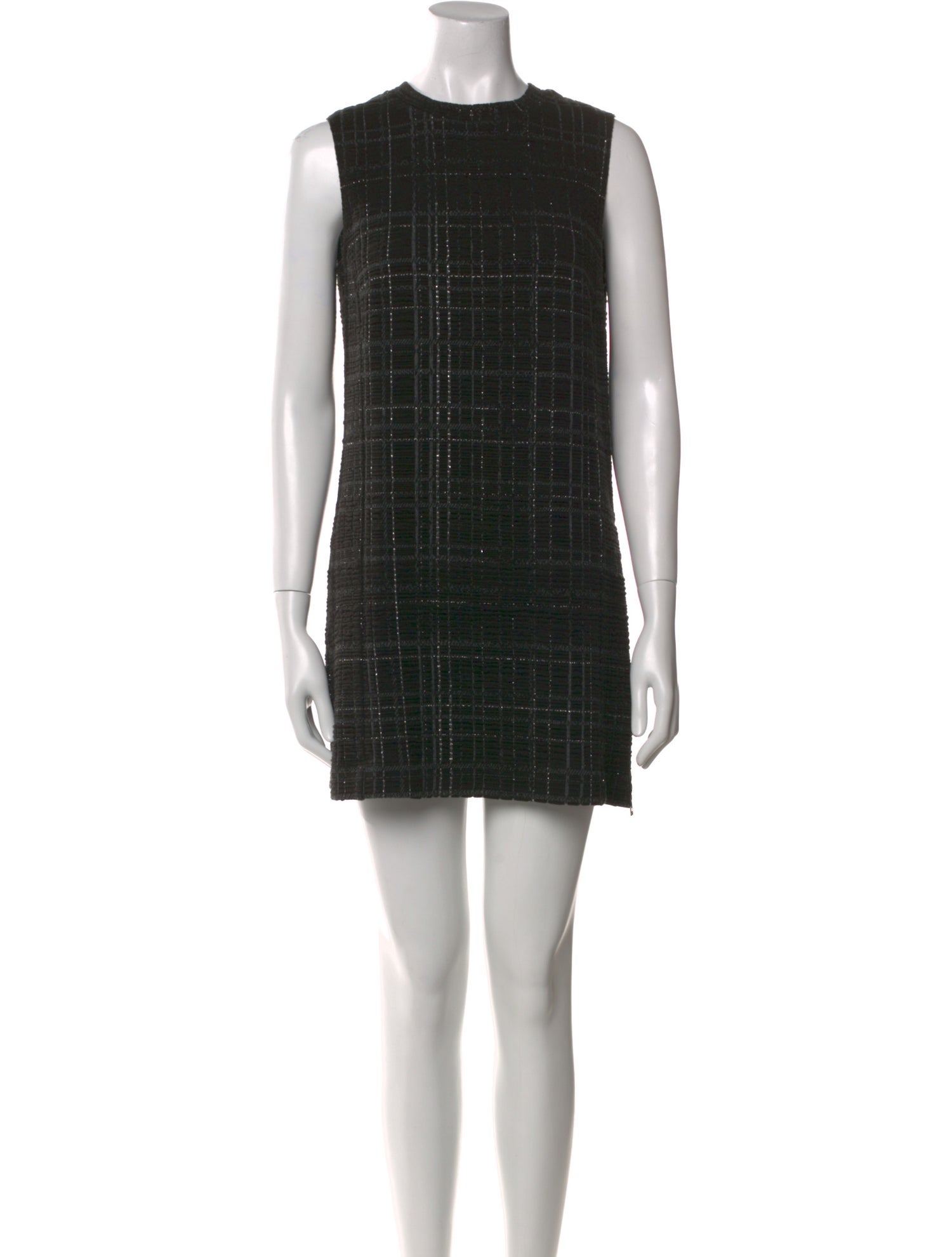 Akris Punto Plaid Print Mini Dress