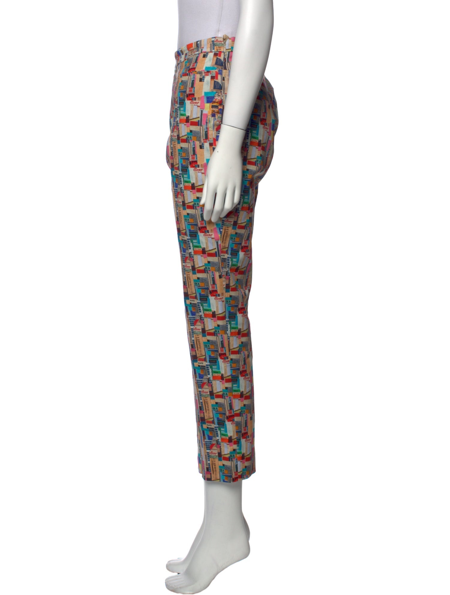 Akris Punto Printed Straight Leg Pants