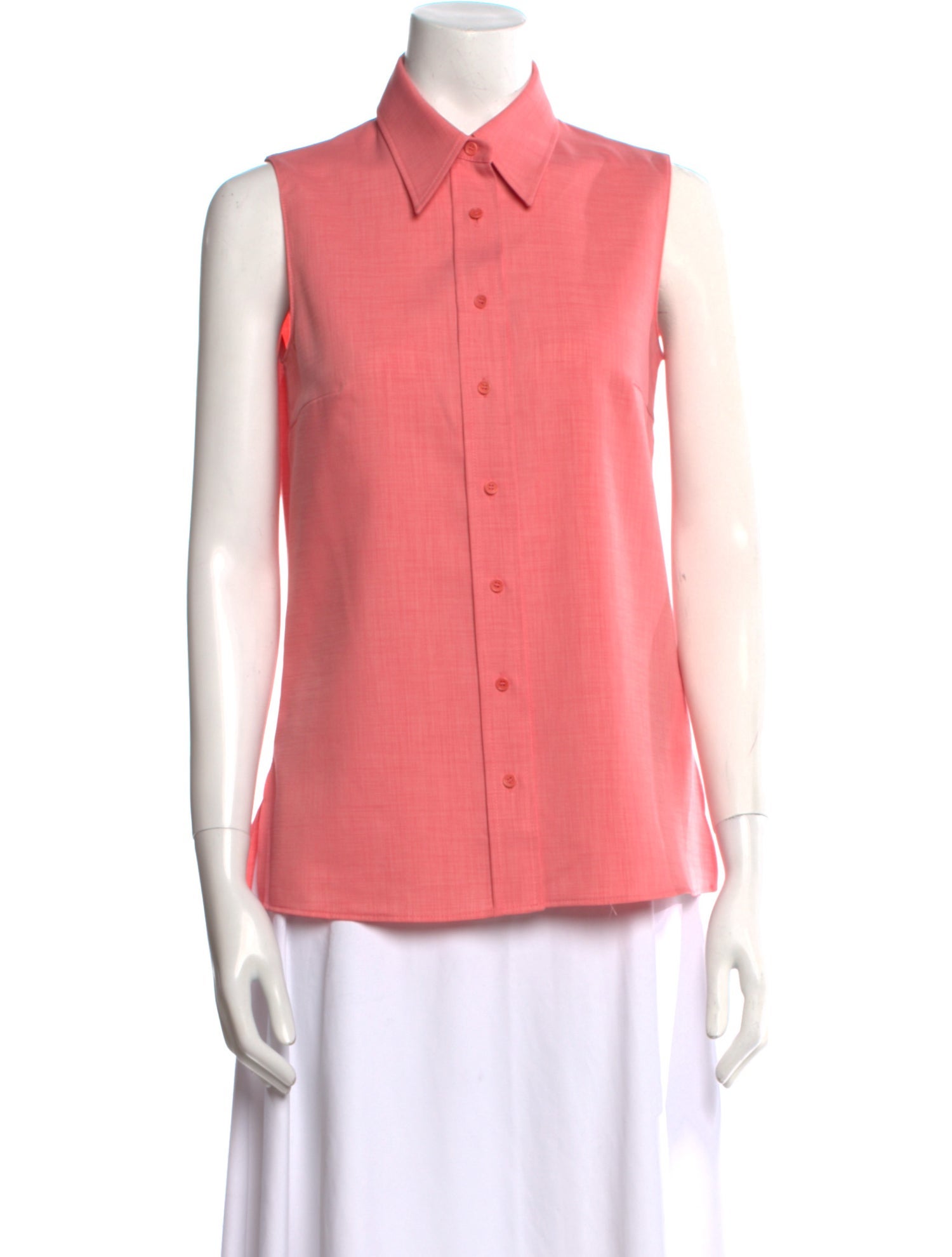 Akris Punto Sleeveless Button-Up Top