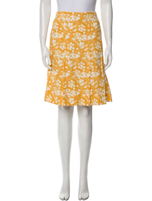 Akris Punto Floral Print Knee-Length Skirt