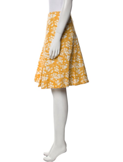 Akris Punto Floral Print Knee-Length Skirt