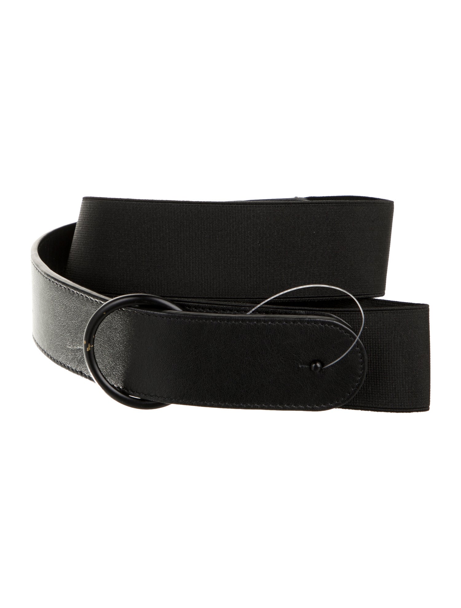 Akris Punto Nylon Leather Trim Embellishment Belt
