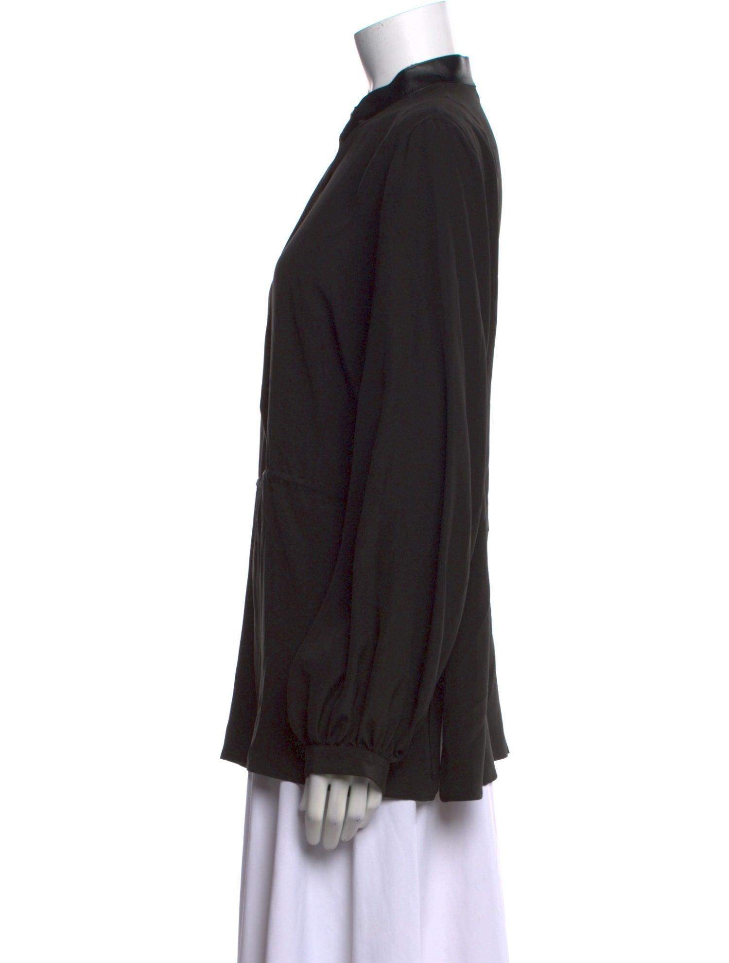 Akris Punto Silk Mock Neck Sweatshirt