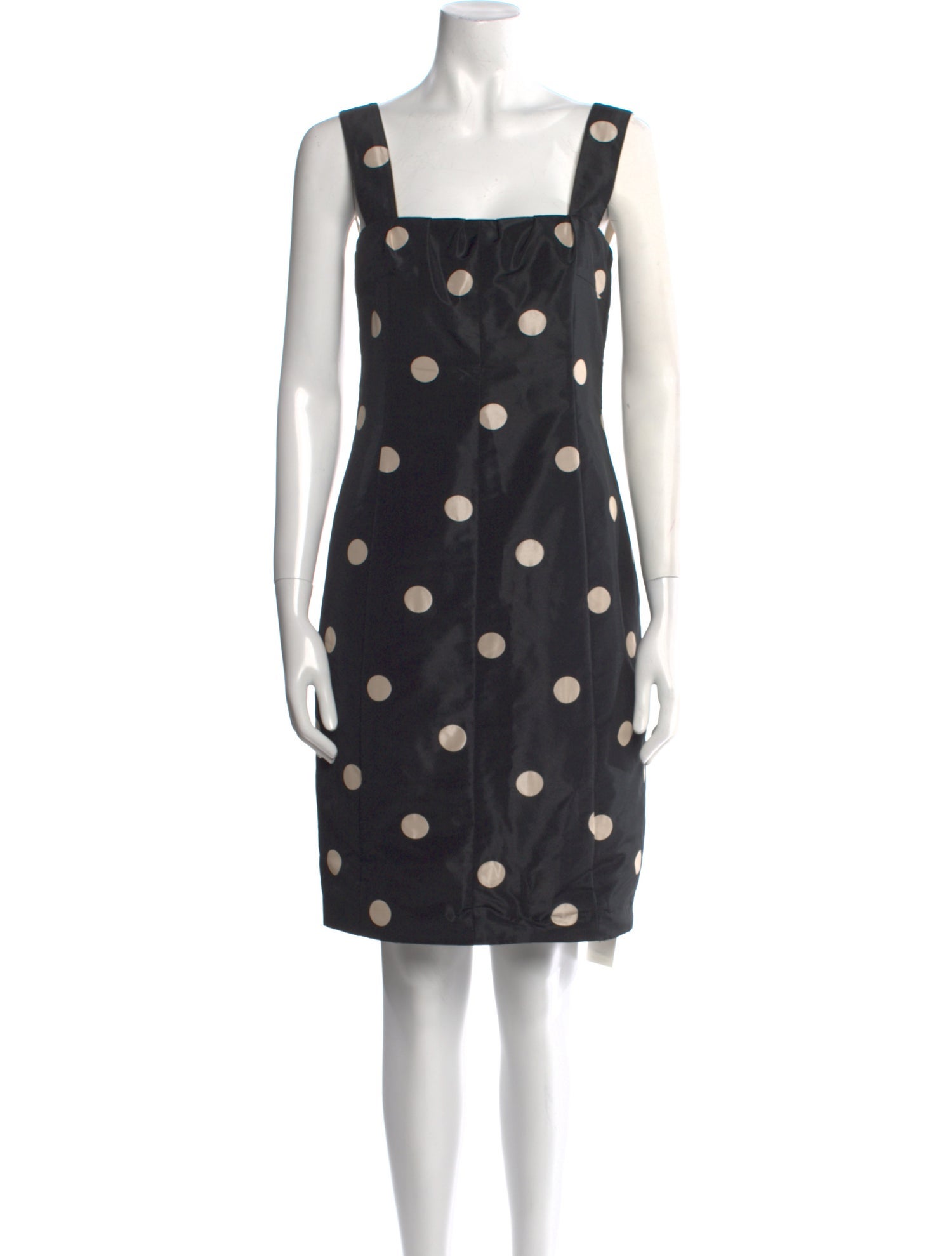 Akris Punto Polka Dot Print Knee-Length Dress