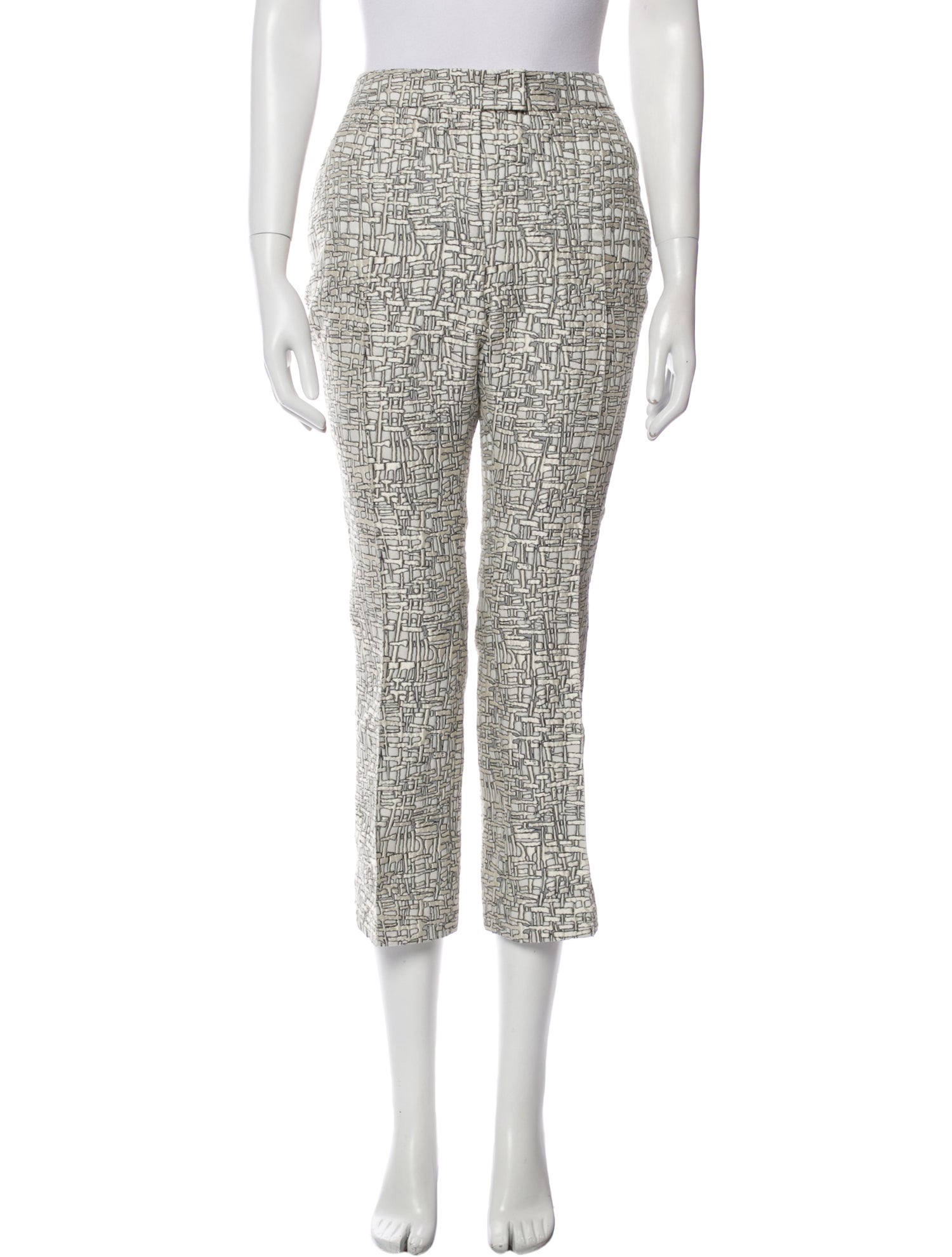 Akris Punto Printed Straight Leg Pants