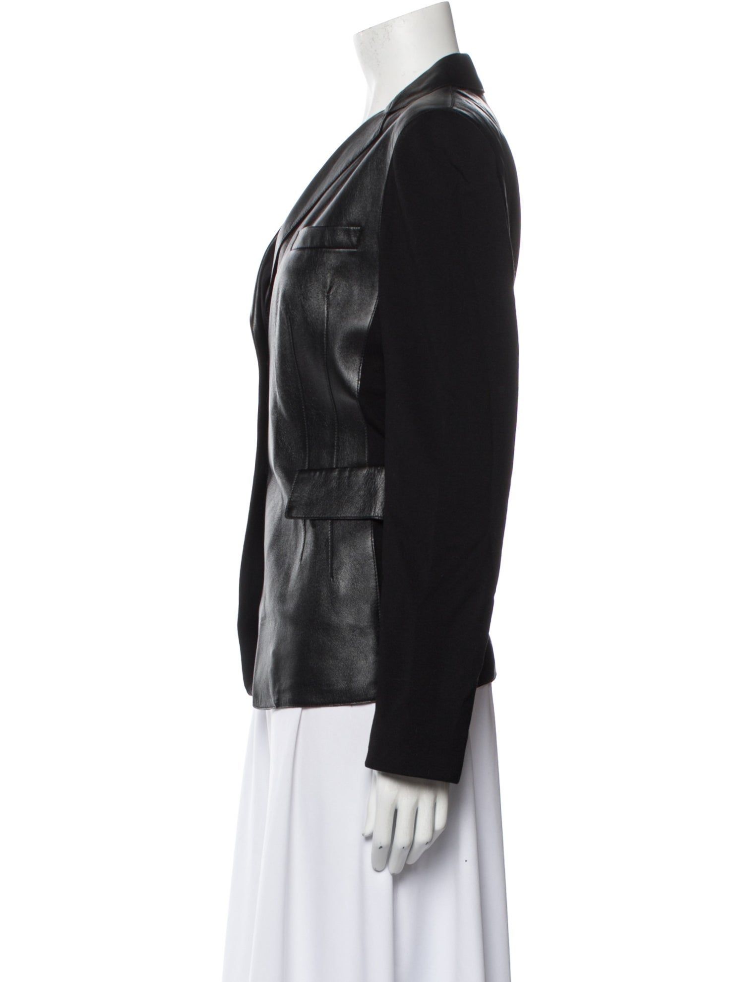 Akris Punto Leather Blazer