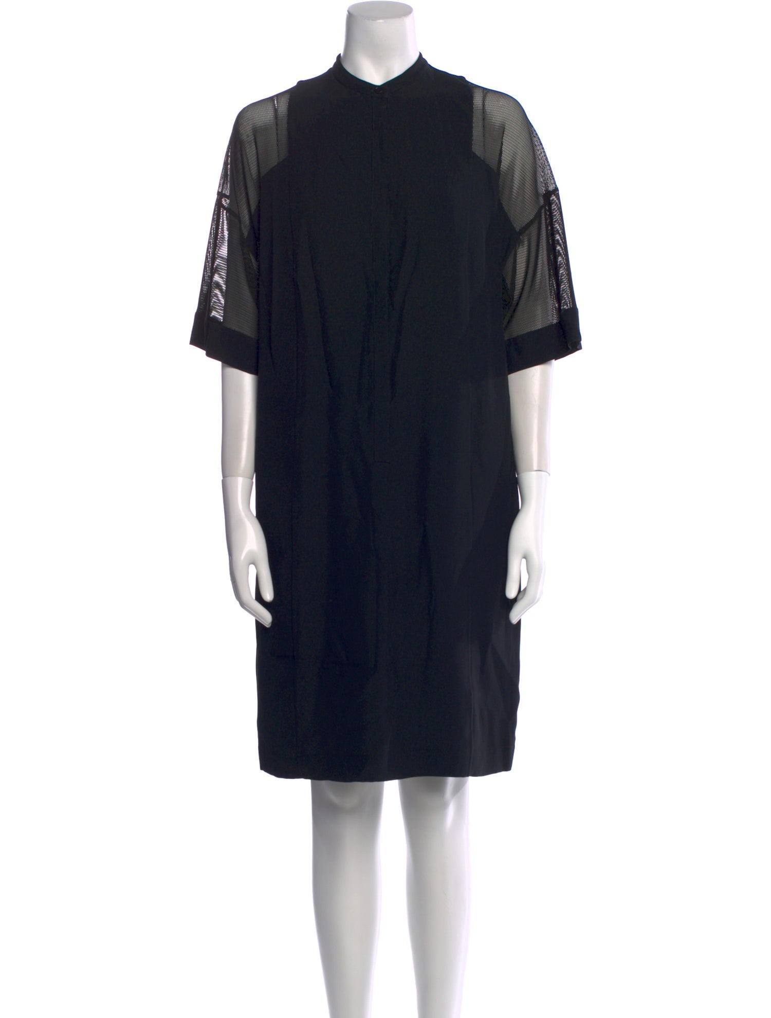 Akris Punto Mock Neck Knee-Length Dress