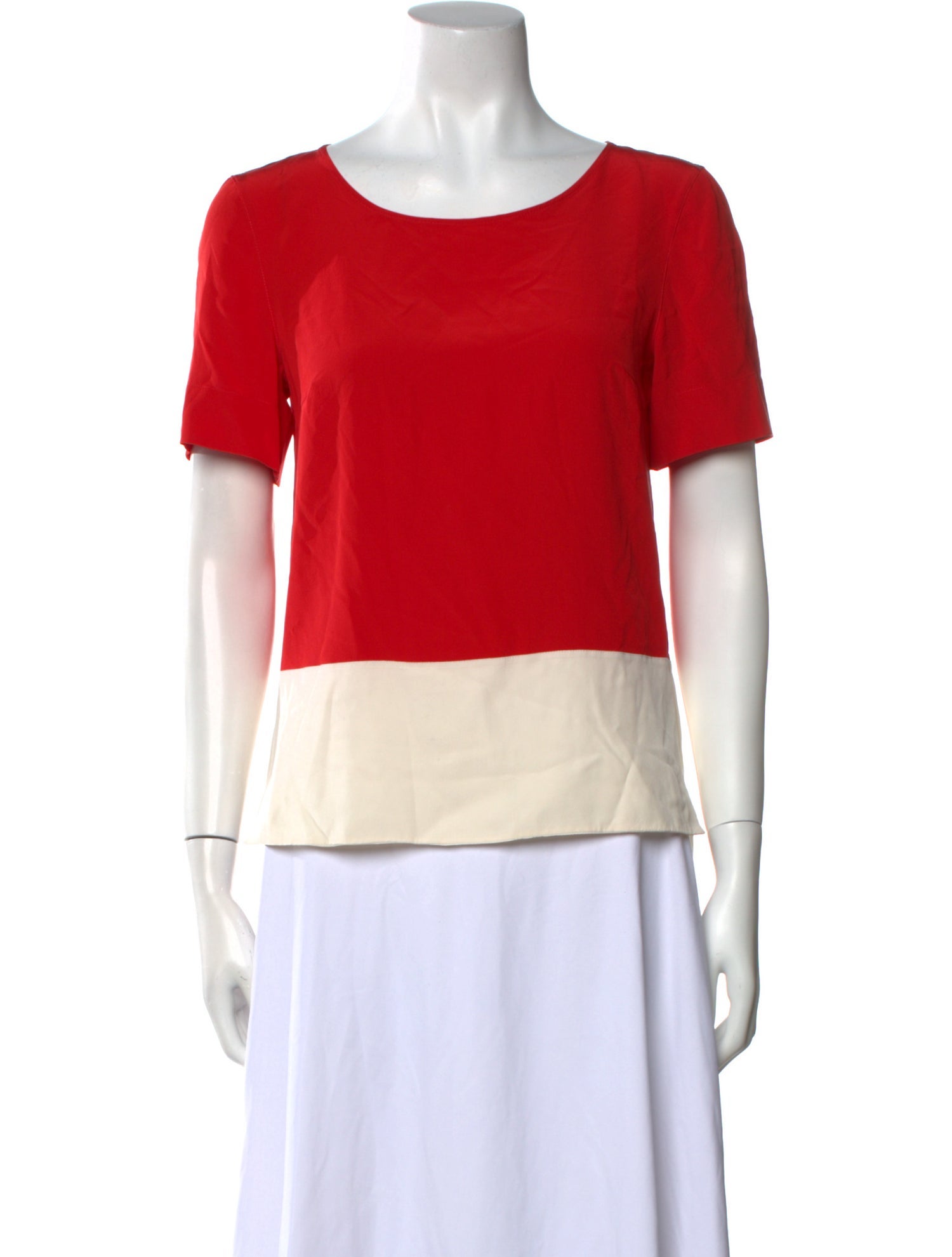 Akris Punto Silk Scoop Neck T-Shirt