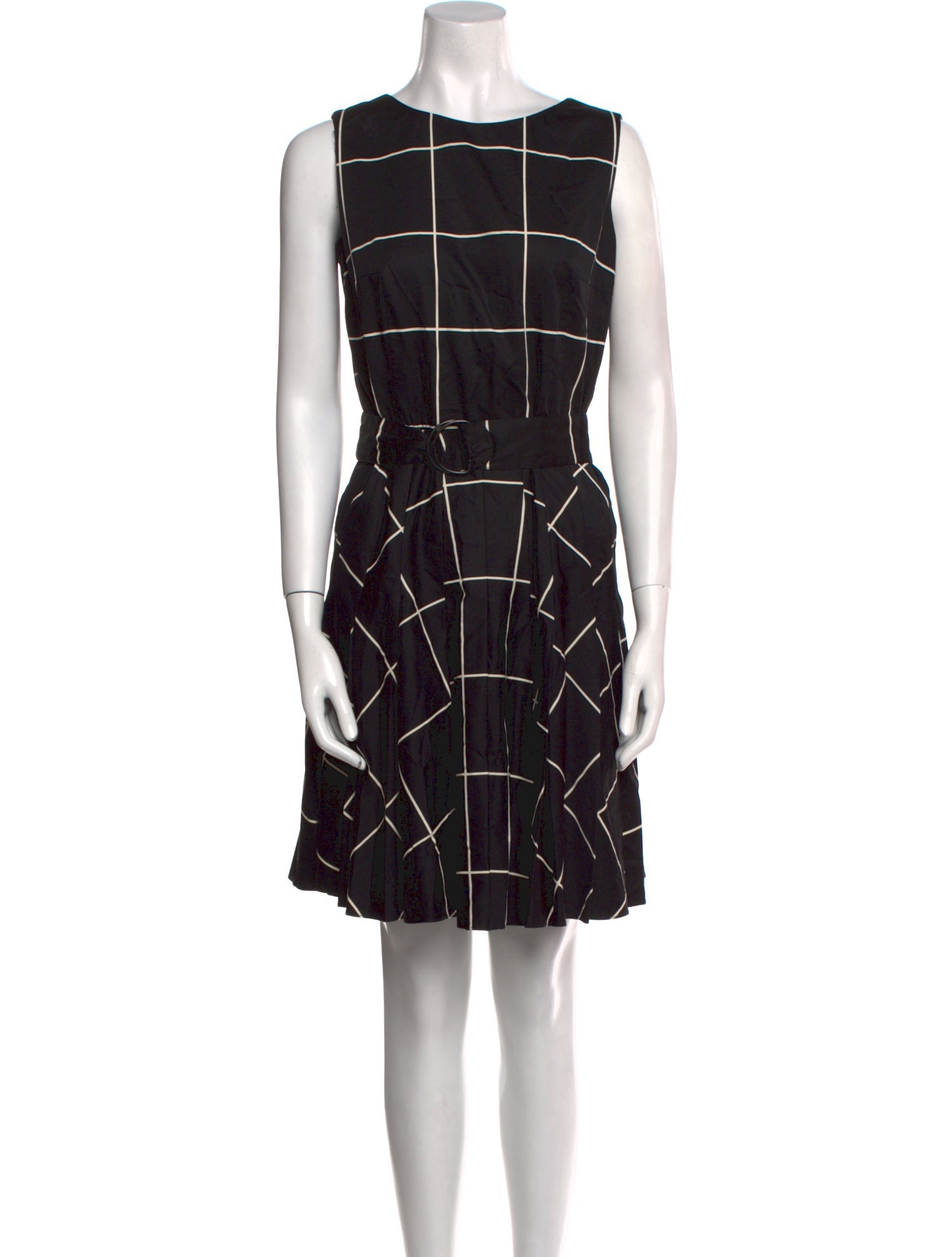 Akris Punto Plaid Print Mini Dress
