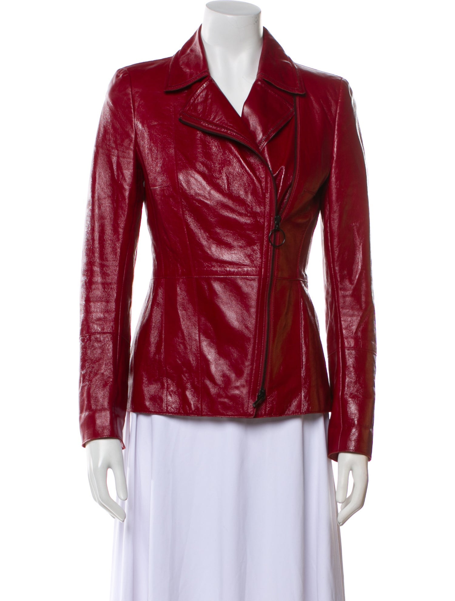 Akris Punto Leather Biker Jacket