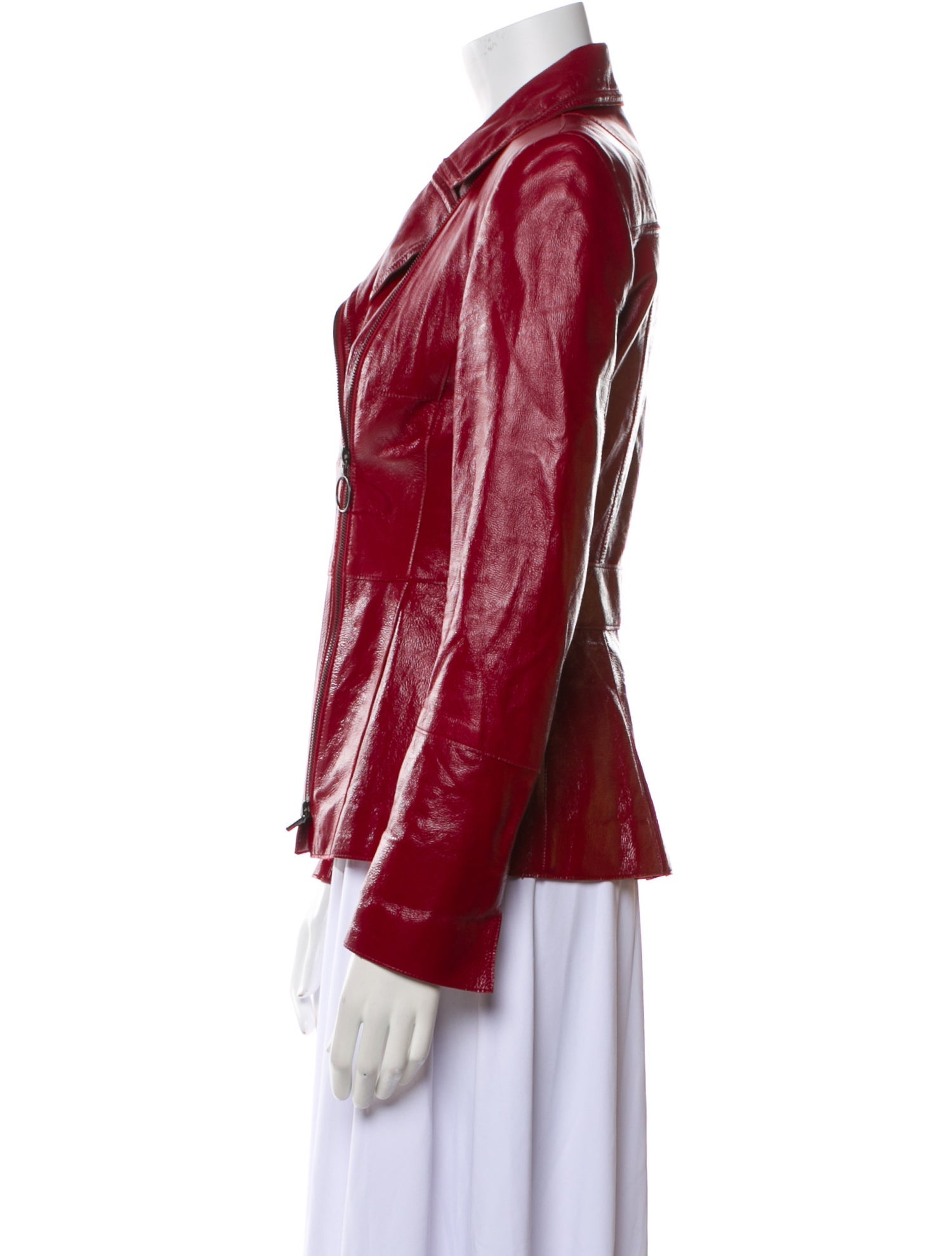 Akris Punto Leather Biker Jacket