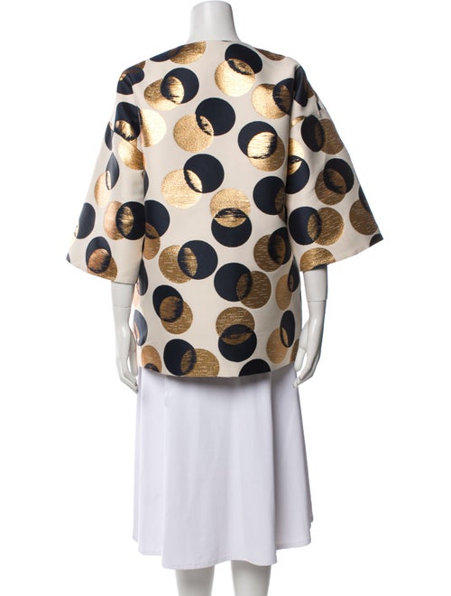 Akris Punto Polka Dot Print Evening Jacket