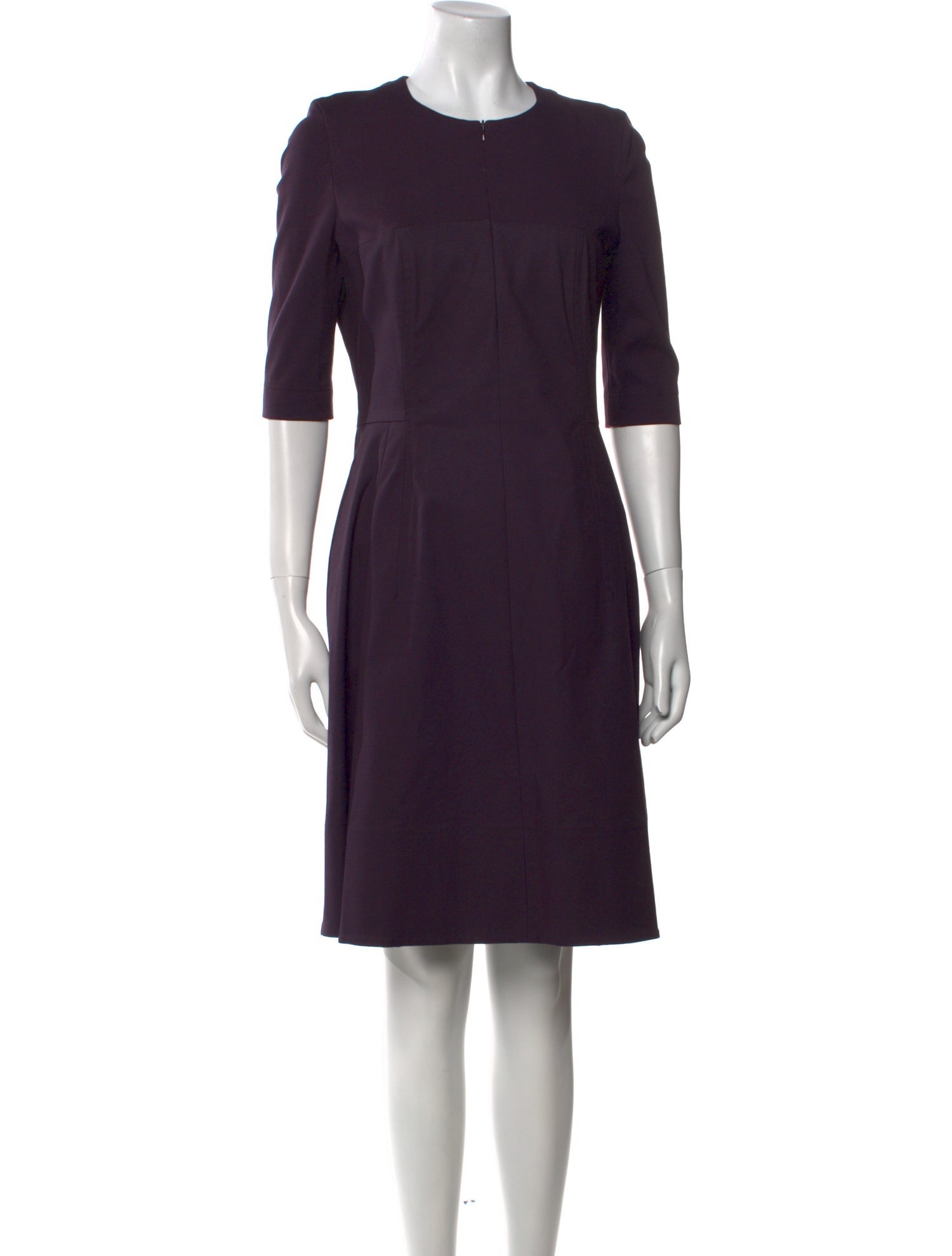 Akris Punto Crew Neck Knee-Length Dress
