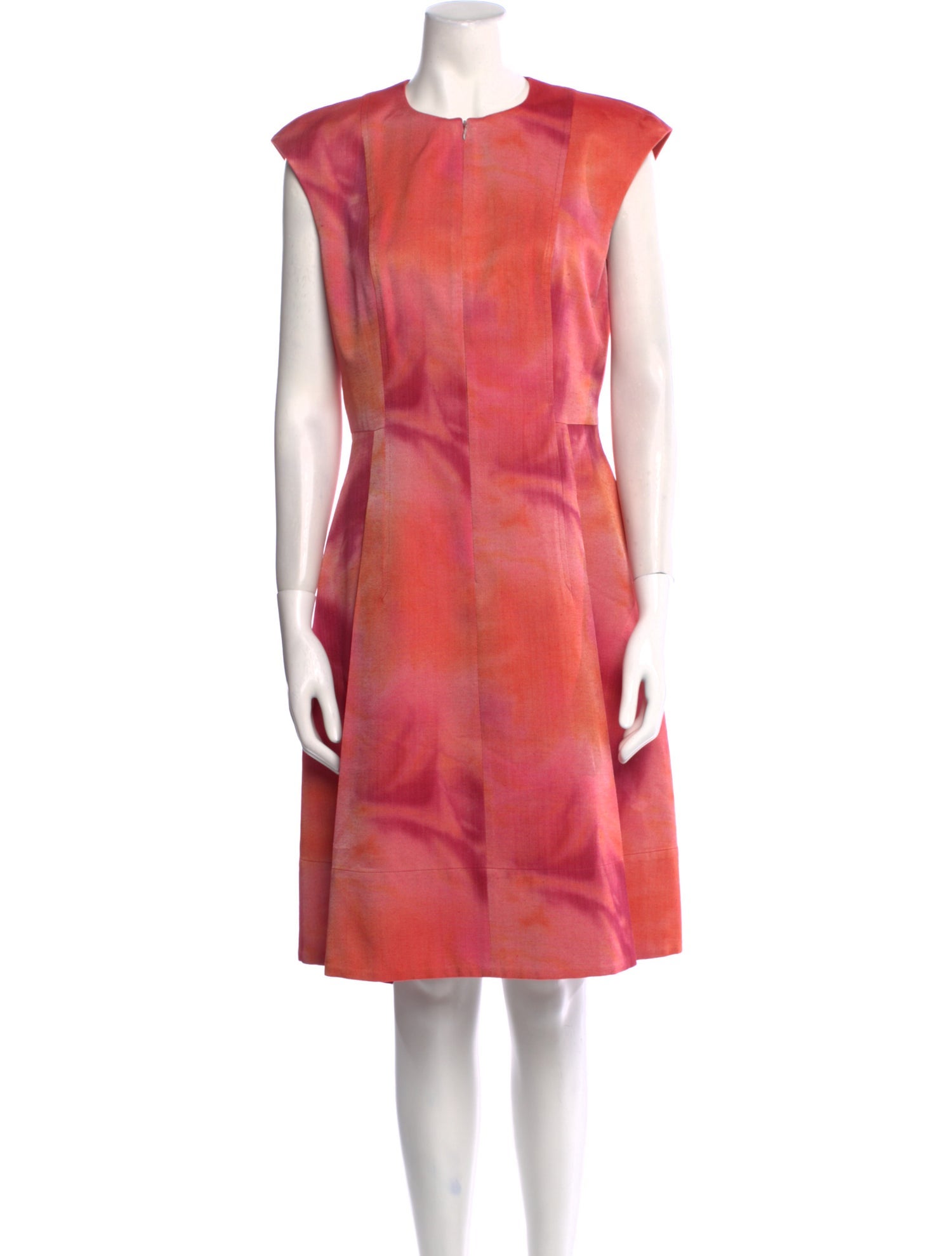 Akris Punto Tie-Dye Print Knee-Length Dress