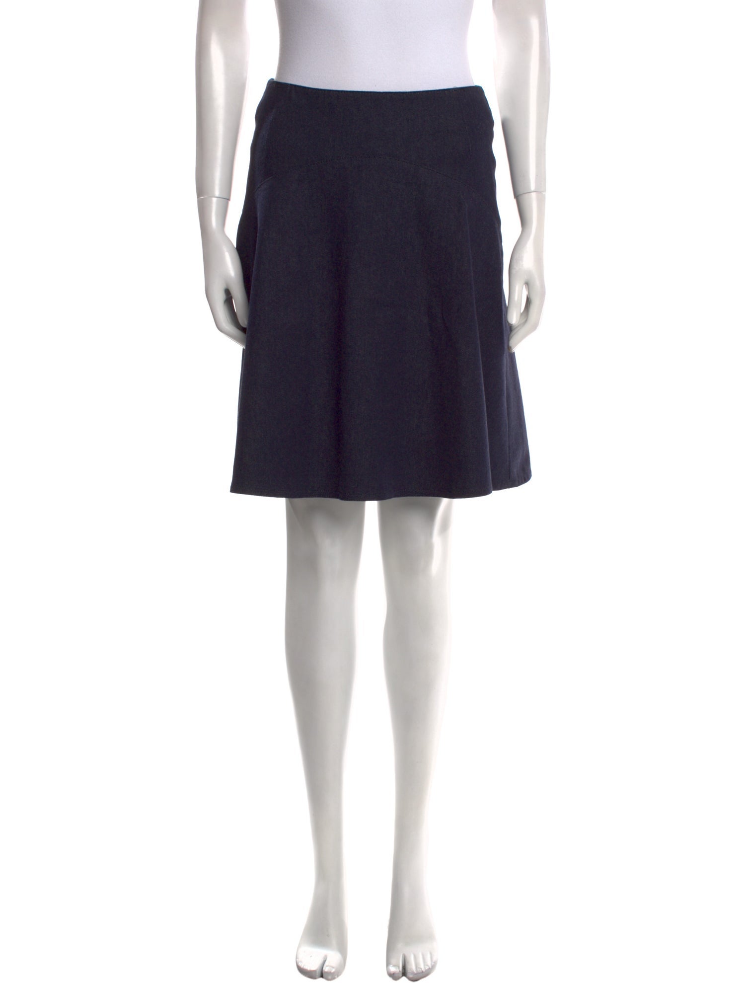 Akris Punto Pleated Accents Knee-Length Skirt