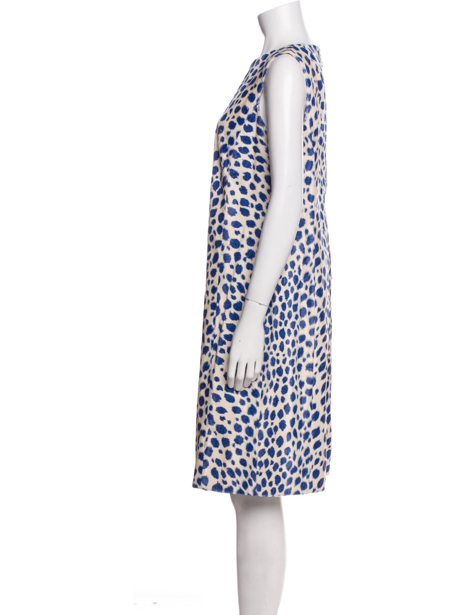 Akris Punto Animal Print Knee-Length Dress w/ Tags