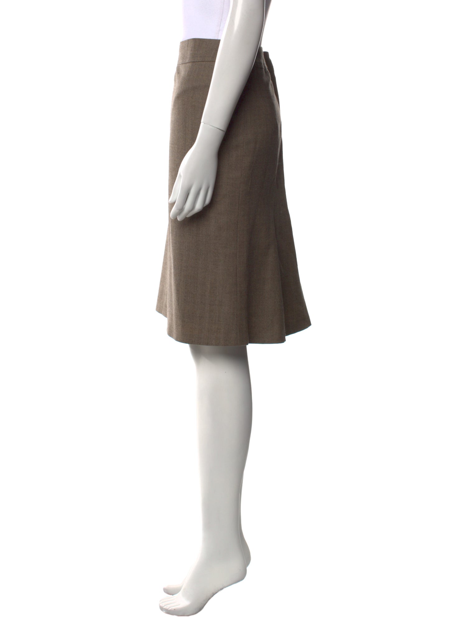 Akris Punto Wool Knee-Length Skirt