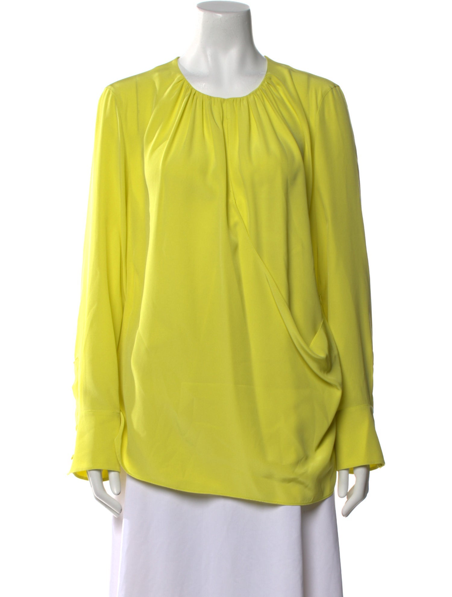 Akris Punto Silk Crew Neck Blouse