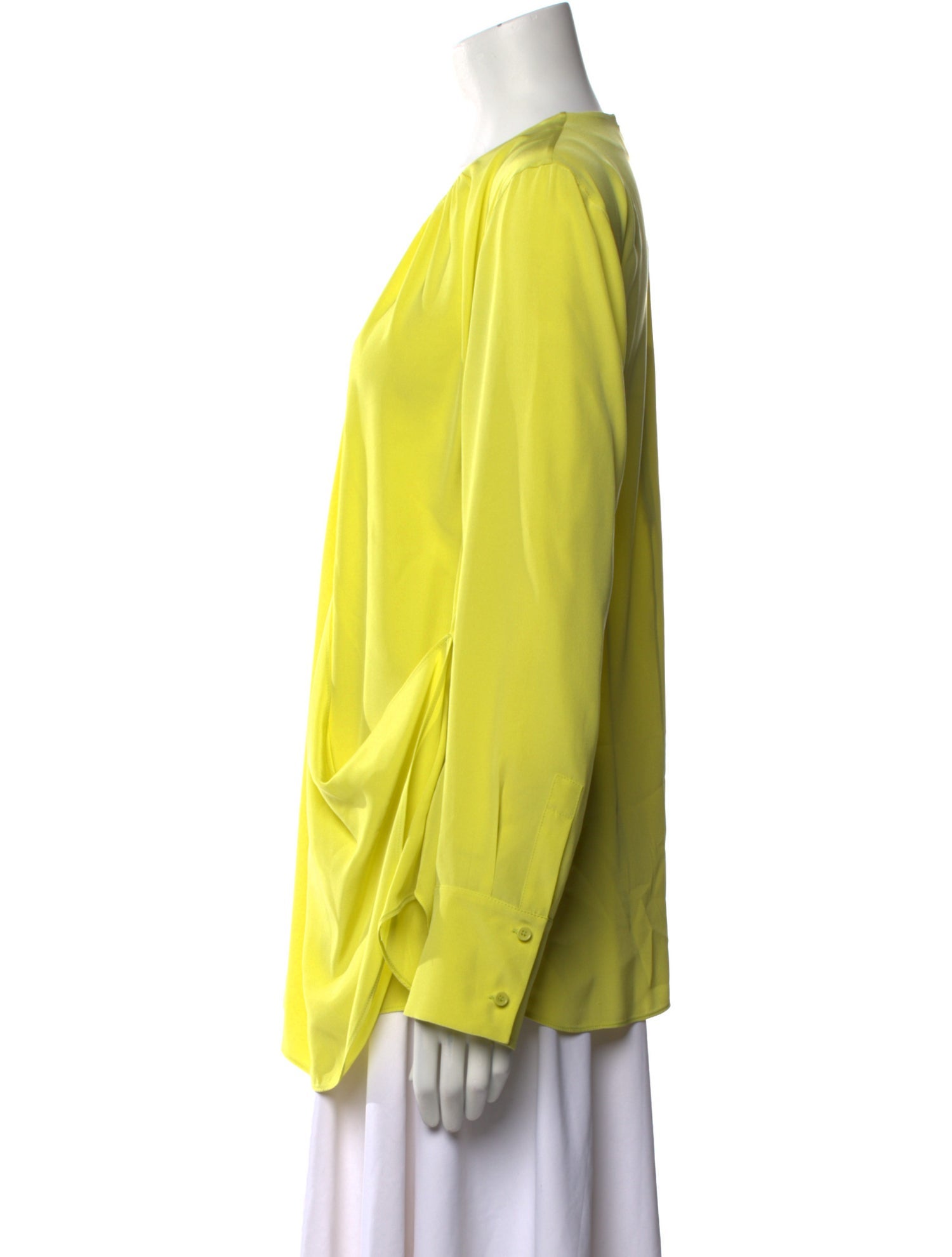 Akris Punto Silk Crew Neck Blouse