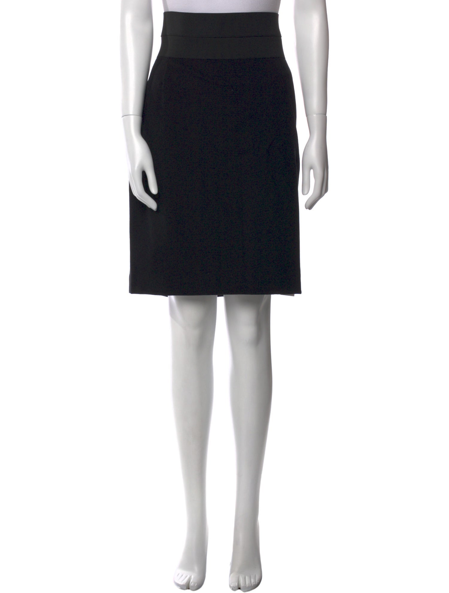 Akris Punto Embroidered Accent Knee-Length Skirt