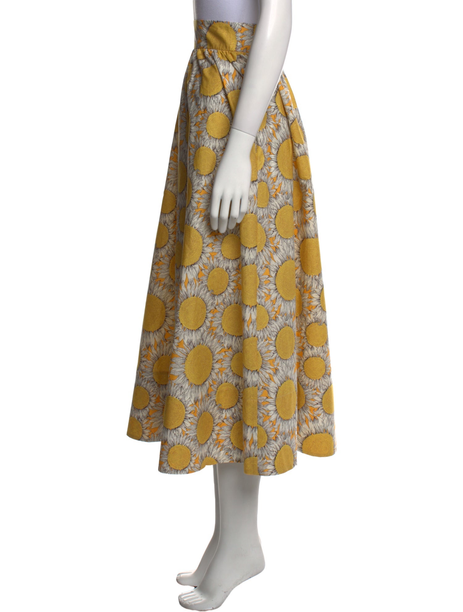 Akris Punto Floral Print Midi Length Skirt w/ Tags