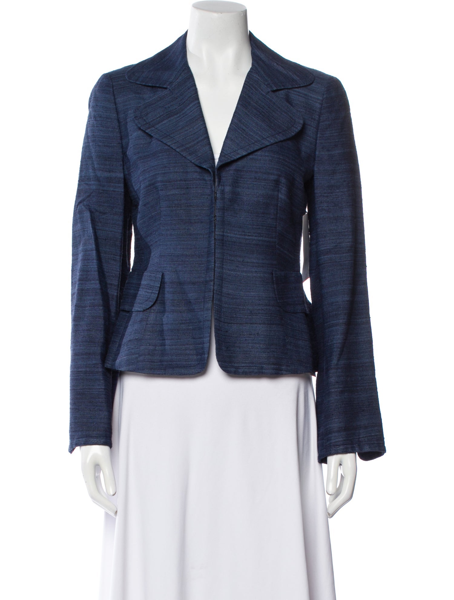 Akris Punto Silk Striped Blazer