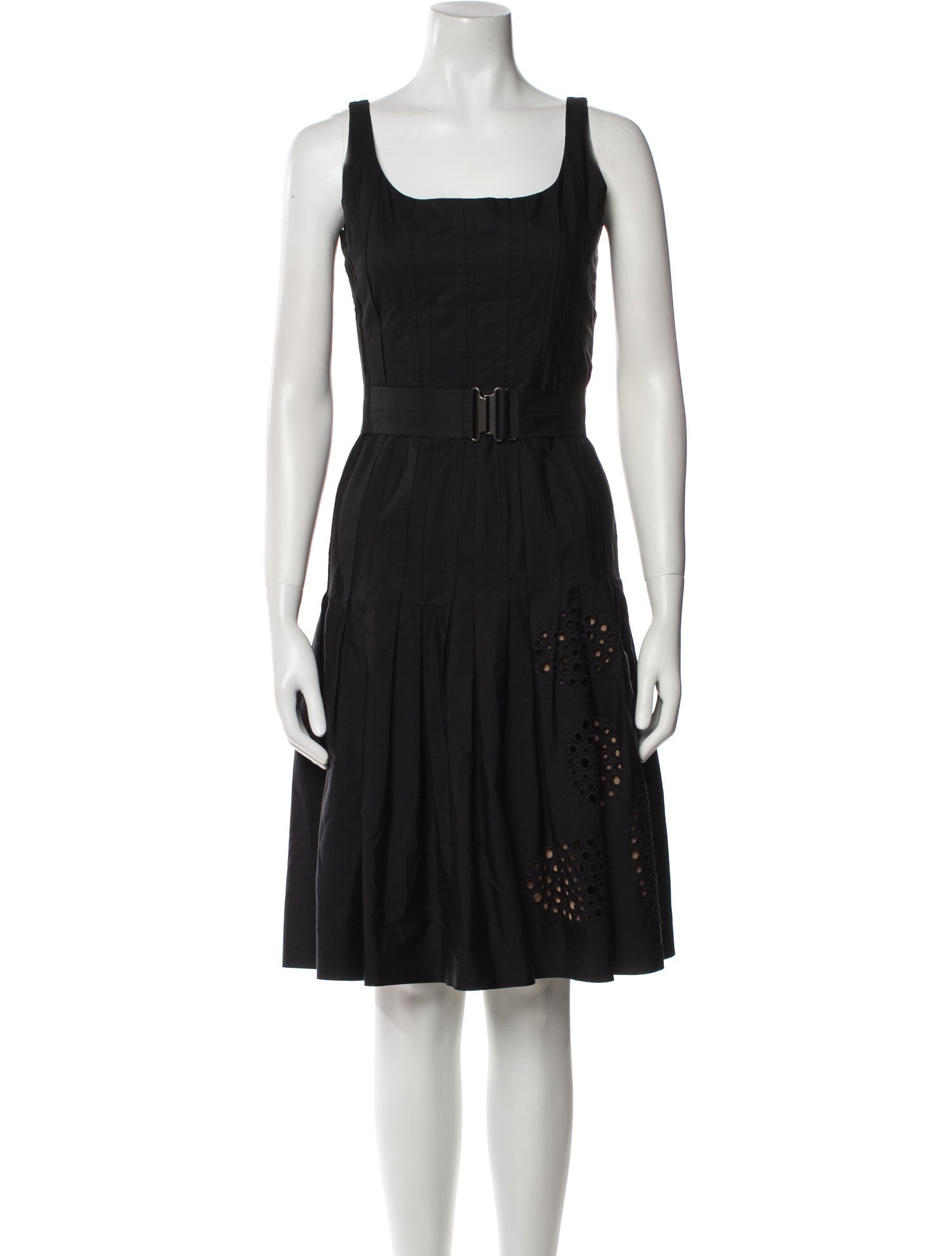 Akris Punto Square Neckline Knee-Length Dress