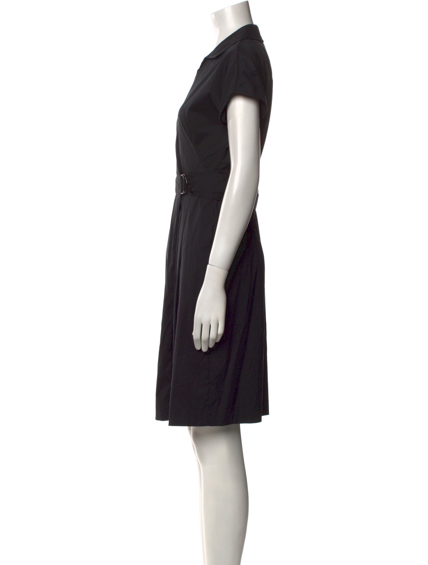 Akris Punto V-Neck Knee-Length Dress