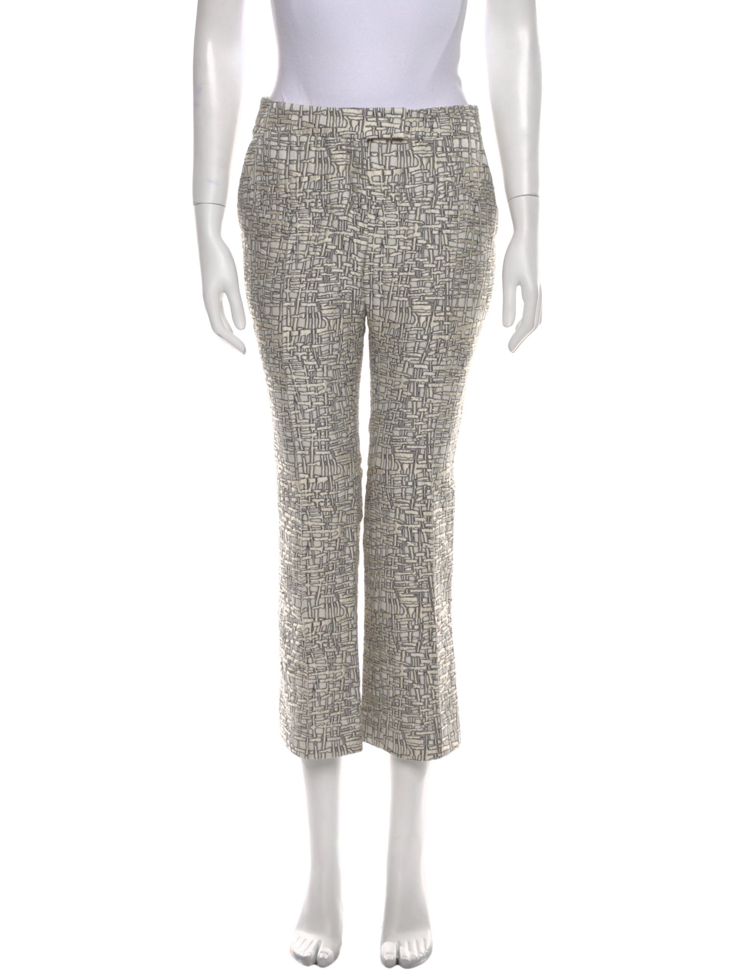 Akris Punto Printed Straight Leg Pants