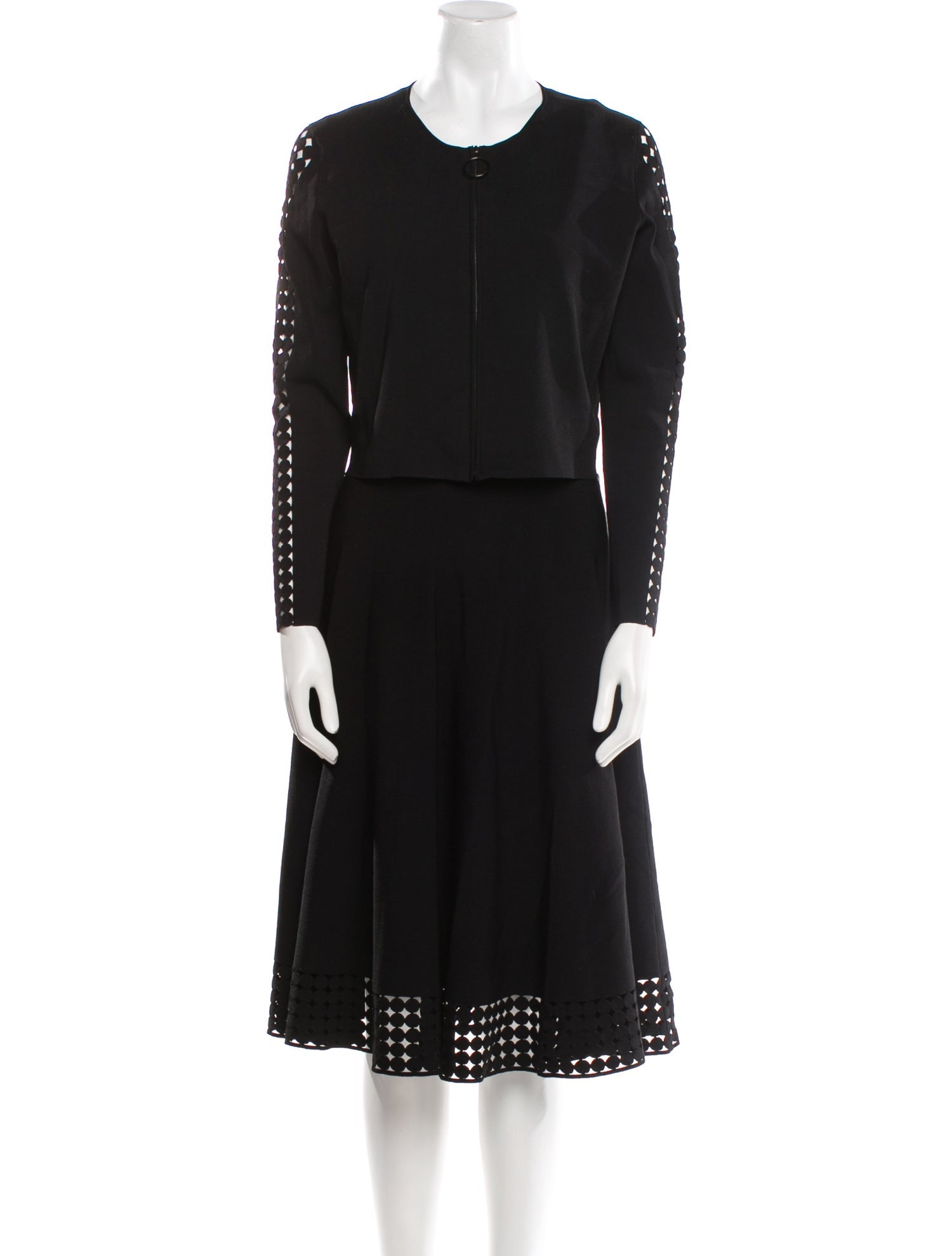 Akris Punto Cutout Accent Dress Set