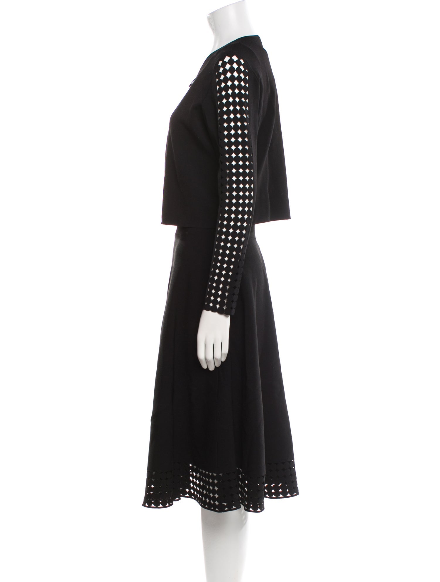 Akris Punto Cutout Accent Dress Set