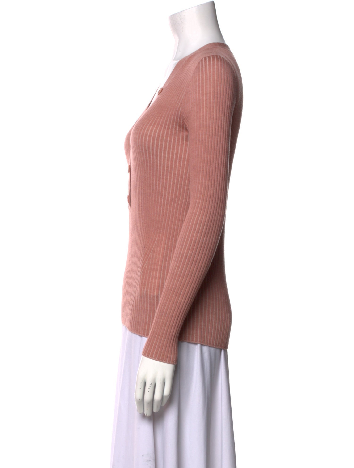 Akris Punto Virgin Wool V-Neck Top