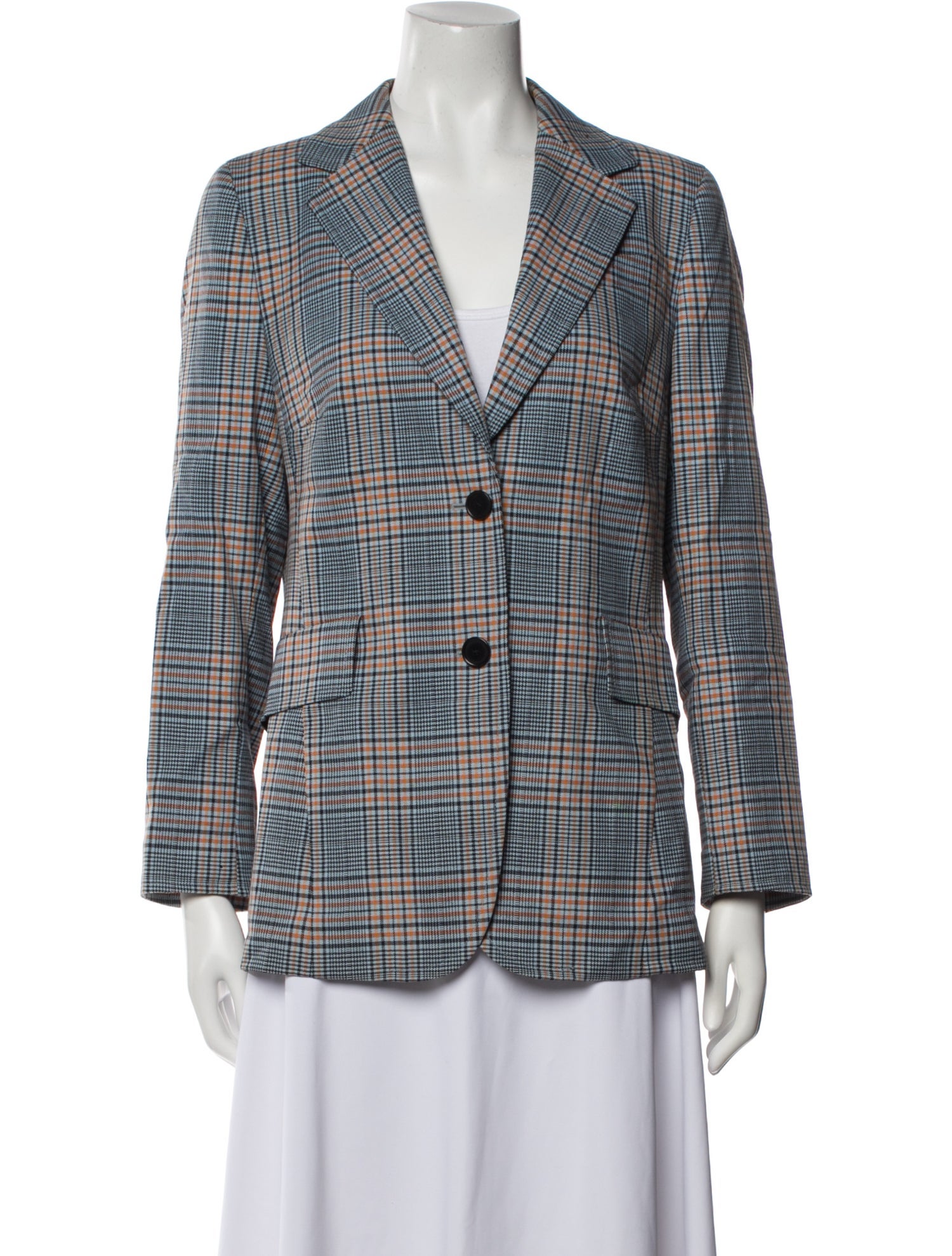 Akris Punto Plaid Print Blazer