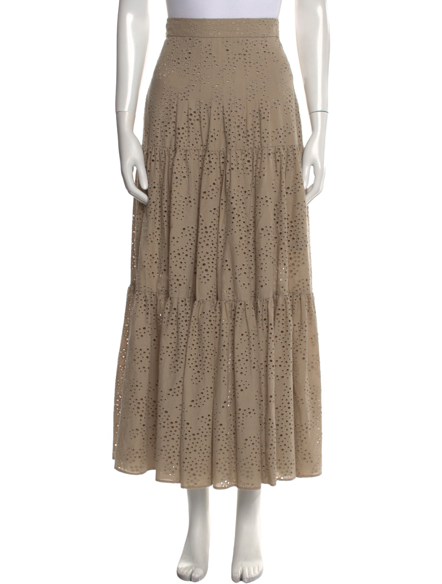 Akris Punto Polka Dot Print Midi Length Skirt