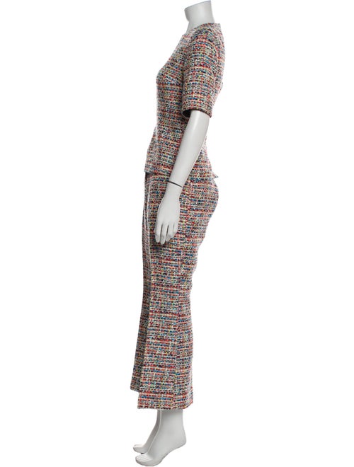 Akris Punto Tweed Pattern Pant Set