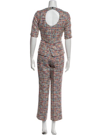 Akris Punto Tweed Pattern Pant Set