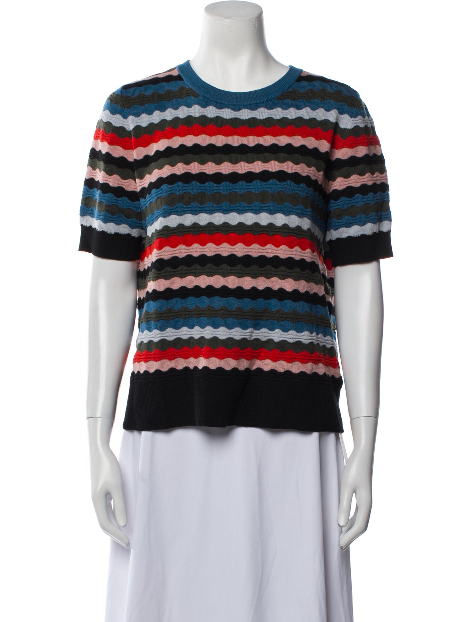 Akris Punto Virgin Wool Striped Sweater