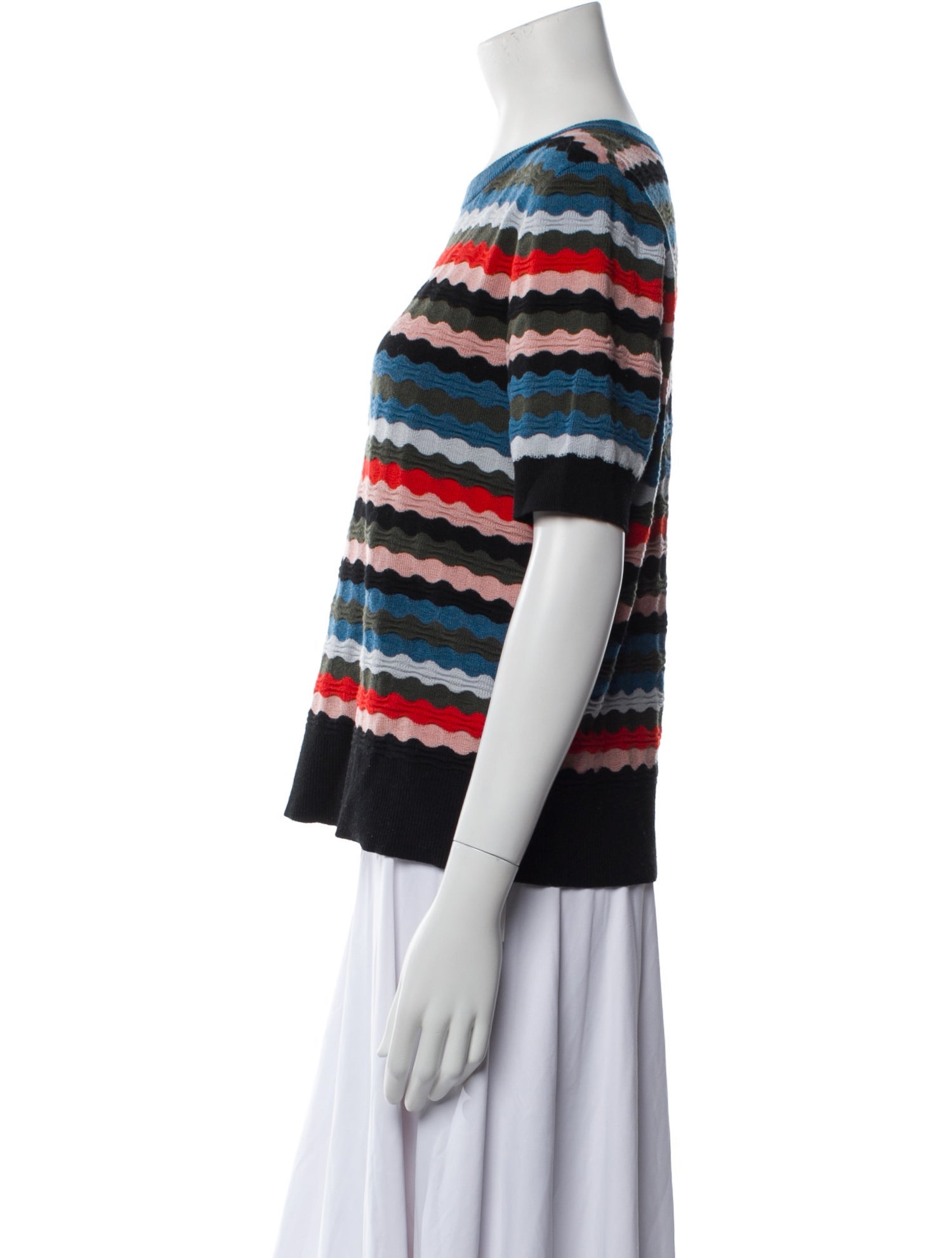 Akris Punto Virgin Wool Striped Sweater