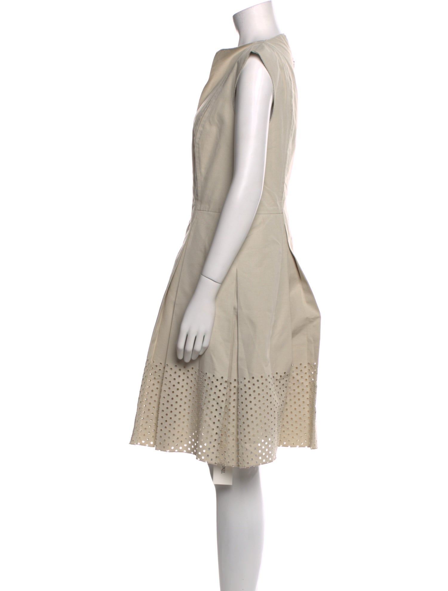 Akris Punto V-Neck Knee-Length Dress