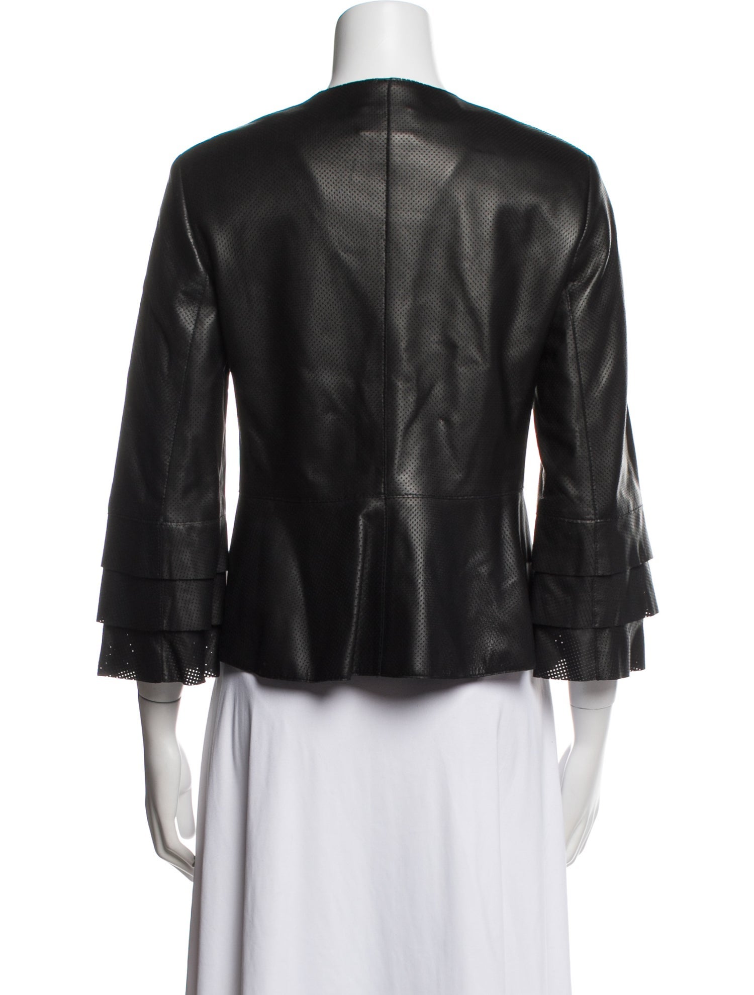 Akris Punto Leather Evening Jacket