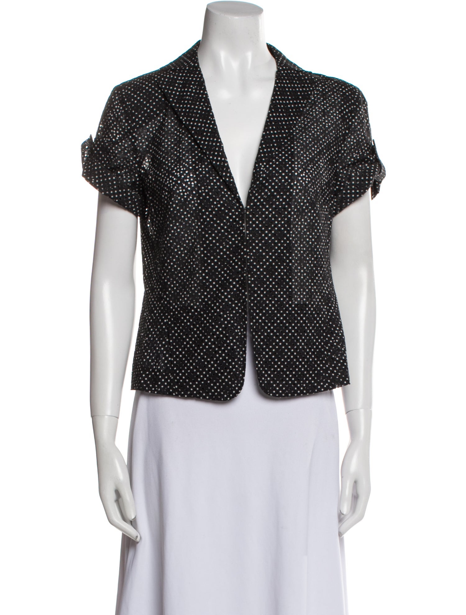 Akris Punto Polka Dot Print Jacket