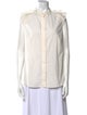 Akris Punto Mock Neck Sleeveless Button-Up Top