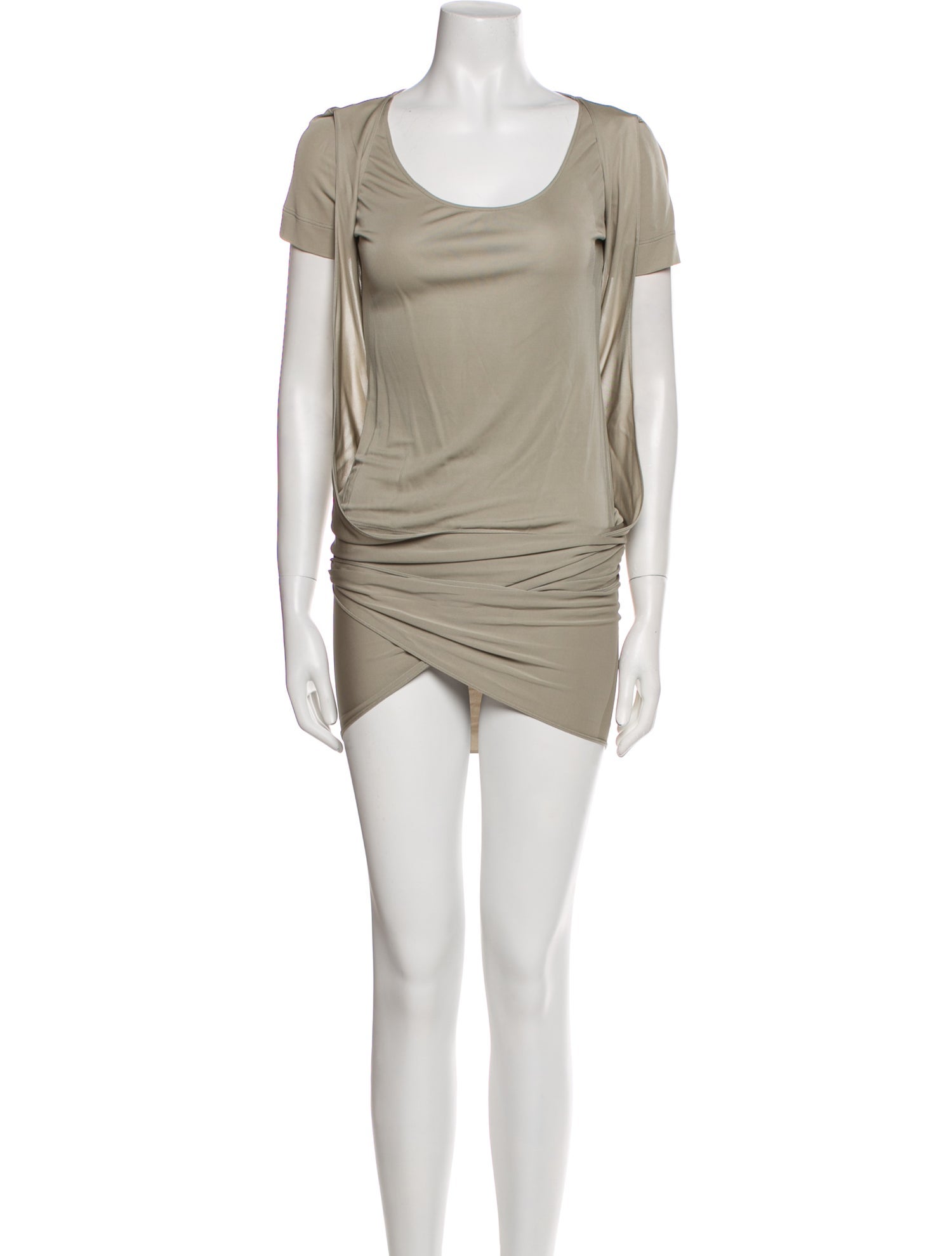 Akris Punto Scoop Neck Mini Dress